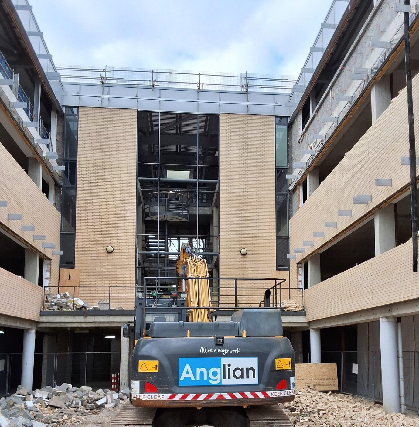 Anglian has undertaken works including partial demolition, internal demolition, alterations and soft strip within three office buildings in Cambridge